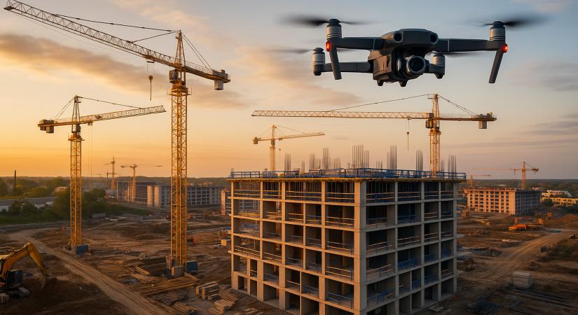 Digitális szem az építkezés felett – drónokkal támogatott minőségbiztosítás az építőiparban