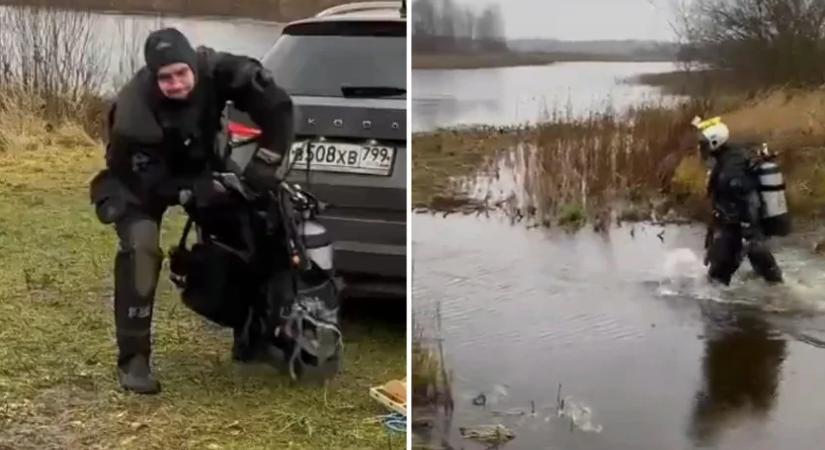 Szokatlan dolgot húztak ki búvárok egy orosz tóból