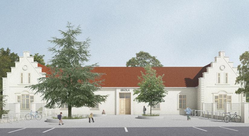 A Partizan Architecture terve a penci Cserhátliget Általános Iskola tervpályázatra