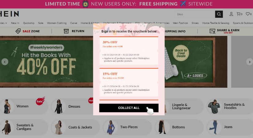 A franciák felfüggesztik a kínai Shein webáruházat – Közben megnyílik az első fizikai üzlet Párizsban