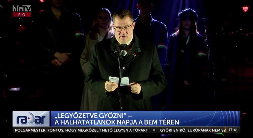 A hősöket nem felejtik – A Bem téren fellobbant a Nemzet Lángja  videó