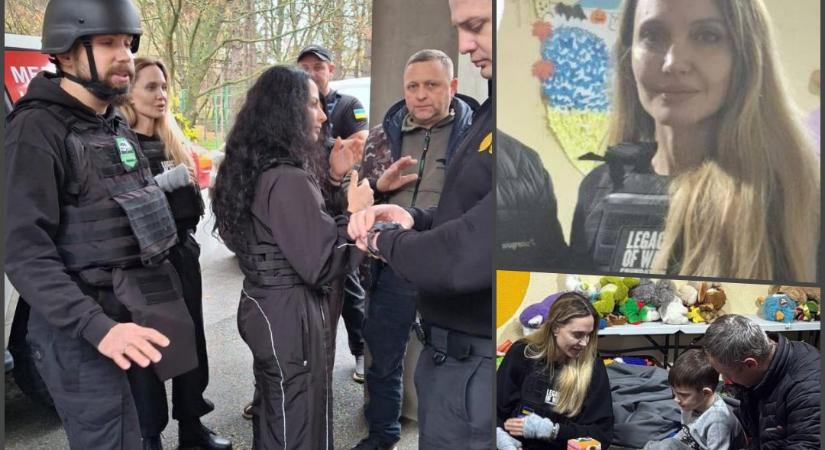 Angelina Jolie egy ukrán toborzóirodából próbálta kimenteni a testőrét