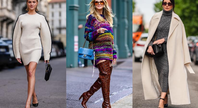 A kötött ruha az őszi öltözködés legpraktikusabb darabja