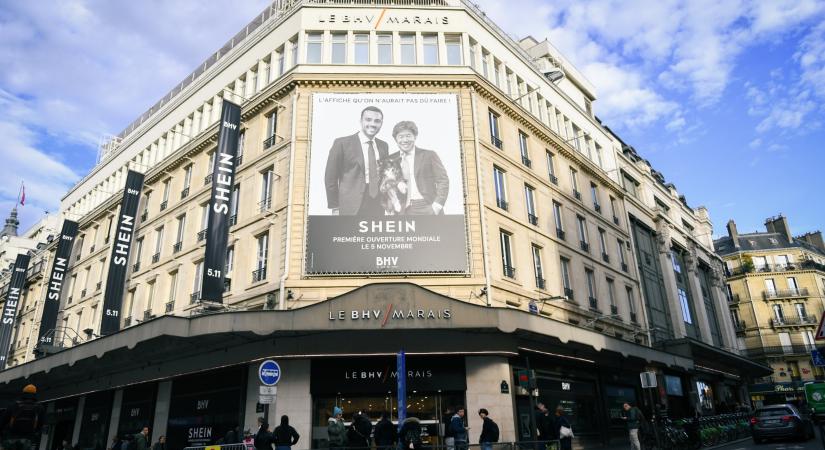 Jó, hogy van már valódi Shein áruház Párizsban, mert a webáruházat felfüggeszti a francia kormány