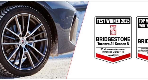 A BRIDGESTONE TAROLT AZ AUTO BILD LEGÚJABB TESZTJEIN