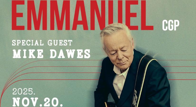 Hír: Tommy Emmanuel CGP 2025. november 20. – Budapest, Akvárium Klub
