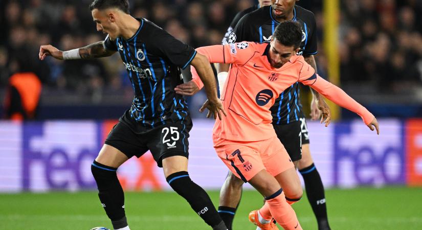 A VAR kétszer is megsegítette a Barcelonát, de legyőzni így sem tudta a Brugge-t