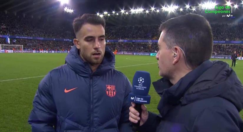 Eric García kórházba került a Brugge elleni 3-3 után