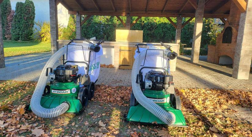 Levélgyűjtő gépekkel gazdagodtak a mátyusföldi községek