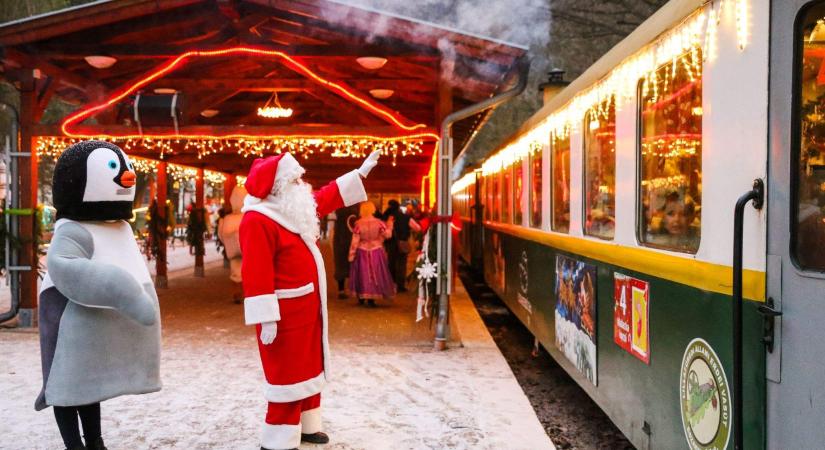Jubileumát ünnepli a Diósgyőri Mikulásvonat és Mesebirodalom