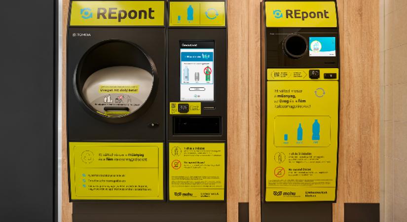 Reménysugar a palackvisszaváltással küzdőknek: itt van a MOHU új automatája
