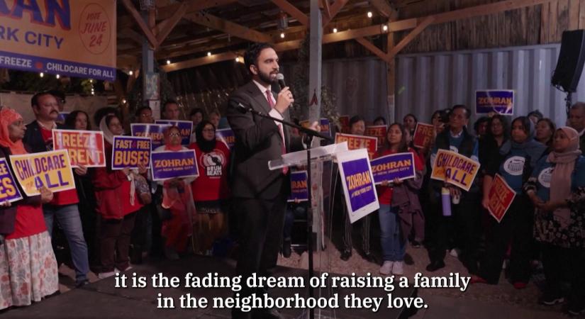 Zohran Mamdani azt mondta a győzelmi beszédében, hogy New York a bevándorlók városa marad  videó