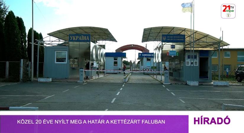 Közel 20 éve nyílt meg a határ a kettézárt faluban (videó)