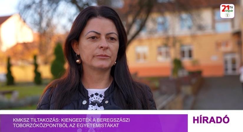 KMKSZ tiltakozás: kiengedték a beregszászi toborzóközpontból az egyetemistákat (videó)
