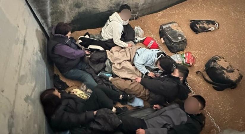 Migránsokat találtak a vámosok egy búzát szállító kamion rakományában