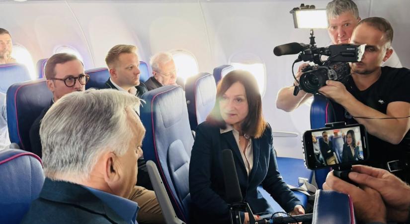 Az ATV-től az állami médiához igazolt Csuhaj Ildikó kérdezte Orbánt a különgépen