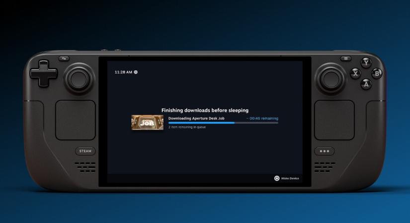 Elsötétül a Steam Deck, ha letöltés fut a háttérben