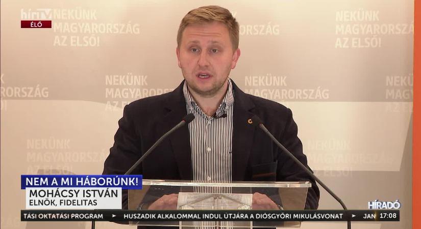 Háborúellenes szórólap-kampányba kezd a Fidelitas  videó