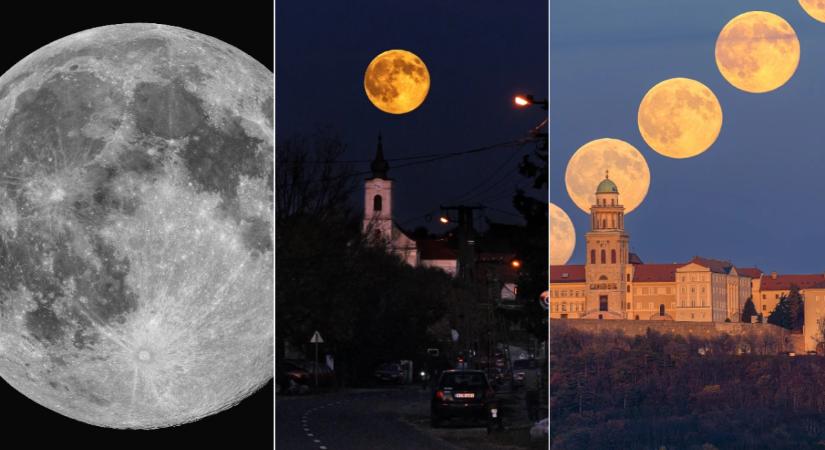 „Megismételhetetlen volt az éjjeli látvány” – különleges szuperhold ragyogott Magyarország fölött
