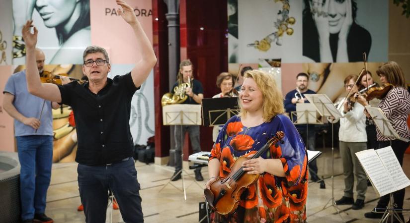 Flashmobbal indult a az Egri Kameraopera fesztivál az Agria Parkban  fotók, videó