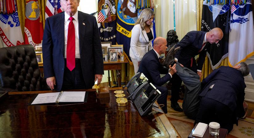Elájult Trump egy vendége a Fehér Házban