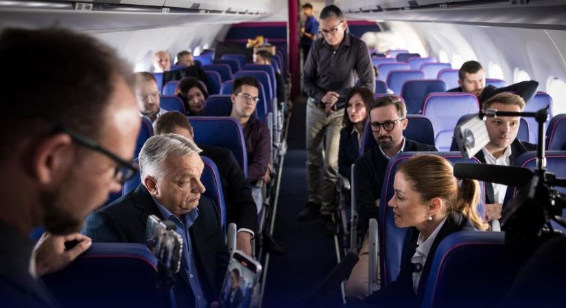 „Jetlag? Ugyan már, meló van” – Orbán Viktor elárulta, hogyan telt a Washingtonba tartó repülőút (VIDEÓ)