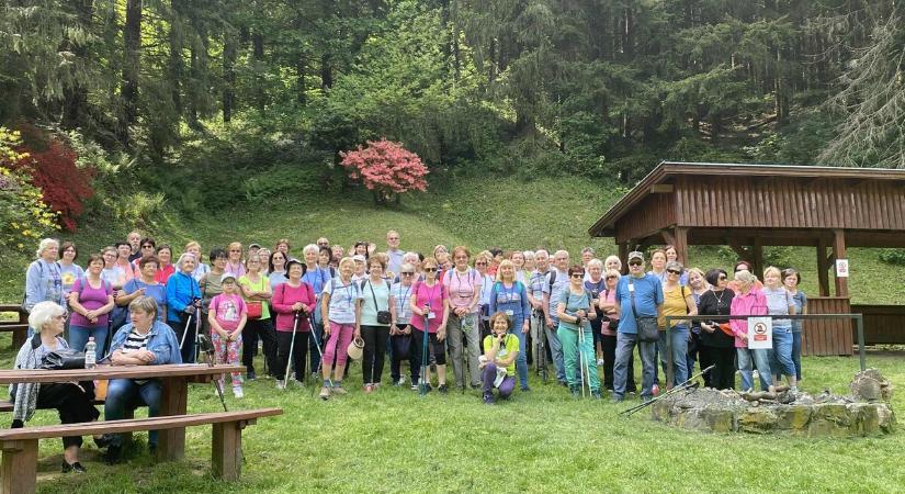 Nem kirándulnak, sétálnak, hanem ütemesen gyalogolnak