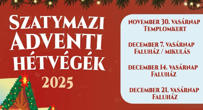Szatymazi adventi hétvégék 2025