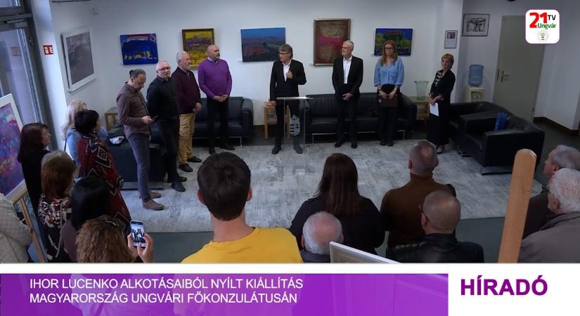Ihor Lucenko alkotásaiból nyílt kiállítás Magyarország Ungvári Főkonzulátusán (videó)