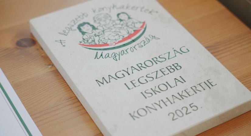 Országos díjat nyert a Bezerédj iskola konyhakertje