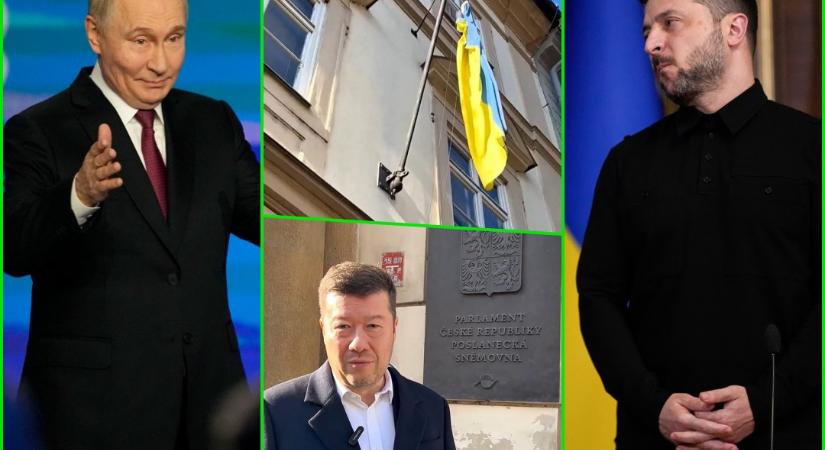 Moszkva és Kijev is reagált az cseh parlamentről eltávolított ukrán zászló ügyére