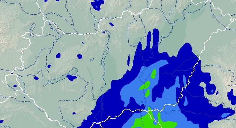Térképeken mutatjuk, mikor várható eső a hétvégén, óráról órára