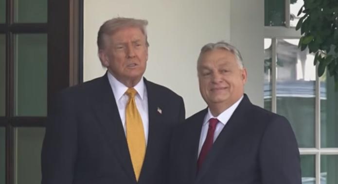 Donald Trump fogadta Orbán Viktort a Fehér Házban, megkezdődtek a tárgyalások