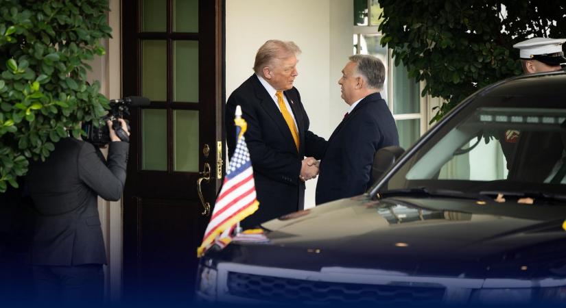 Videó: így fogadta Donald Trump Orbán Viktort a Fehér Házban