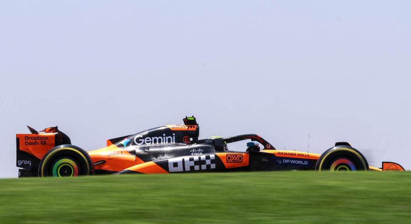 Norris vitte a brazil sprintidőmérőt