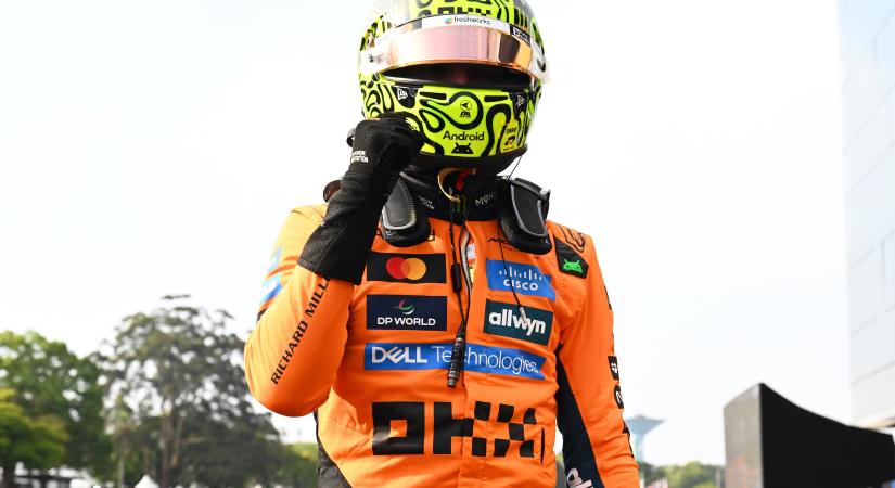 Norris nem aggódik az érkező eső miatt