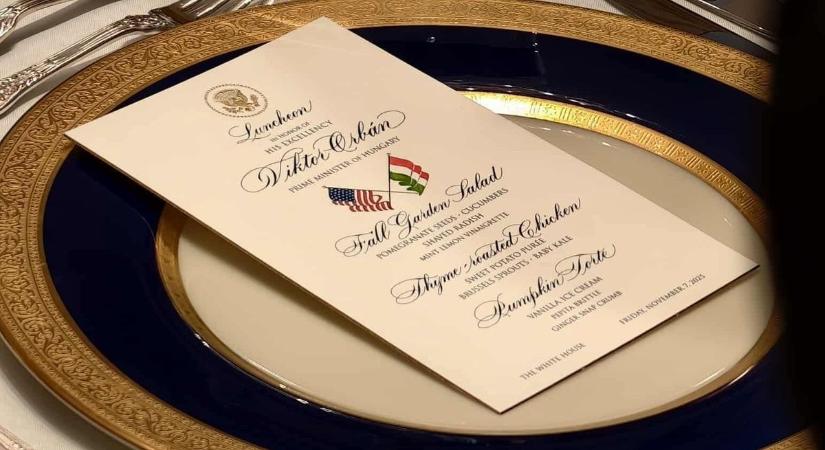 Kiszivárgott a munkaebéd menüje Orbán Viktor washingtoni látogatásán