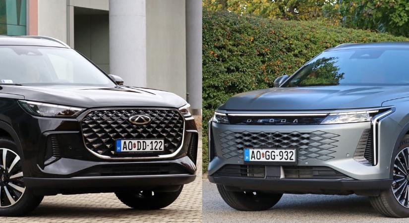 Kínai testvérpárbaj: teszten az ár-érték bajnok Chery Tiggo 8 és Omoda 9