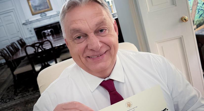 Lefotózták Trump kézzel írt üzenetét Orbánnak