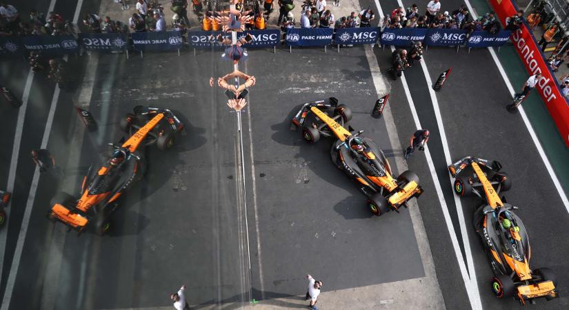 A brazíliai F1-es sprintfutam rajtrácsa