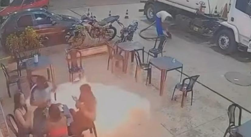 Kicselezték a halált: senki sem sérült meg a benzinkúti tűzben, amit egy eldobott gyufa okozott