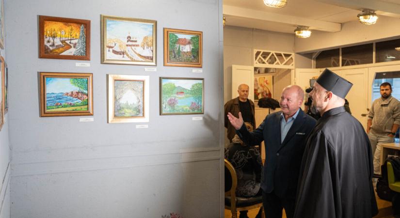 Kiállítás az ikonfestő tábor alkotásaiból