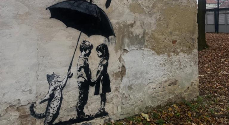 Újabb Banksy Ukrajnában? Lvivben fedezték fel a titokzatos graffitit