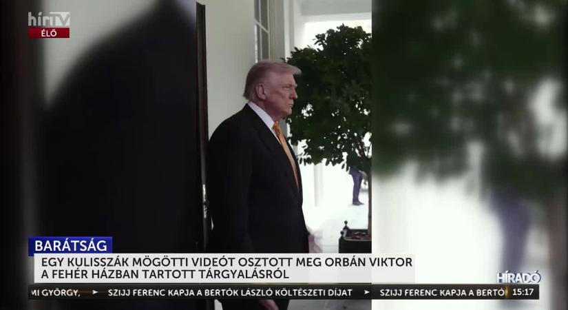 Egy kulisszák mögötti videót osztott meg Orbán Viktor  videó