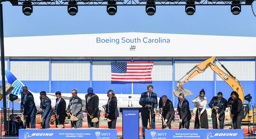 Jelentősen bővíti a dél-karolinai 787-es gyártóüzemét a Boeing