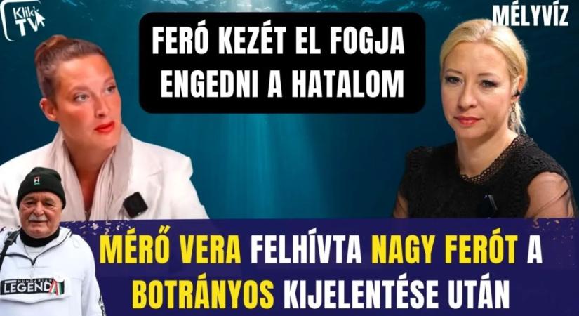 Mérő Vera felhívta Nagy Ferót a botrány után