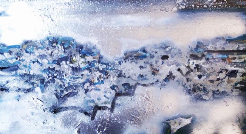 A Szent László-díjas győri képzőművész új festménye