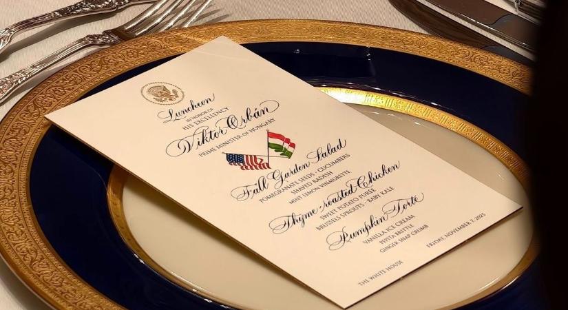 Ilyen ételeket szolgáltak fel Orbán Viktoréknak a Fehér Házban