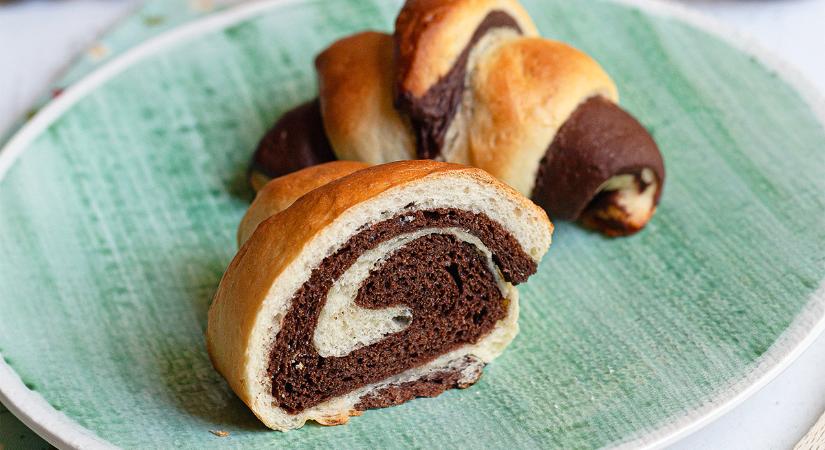 Kicsik és nagyok örök favoritja: kakaós, vaníliás zebrakifli