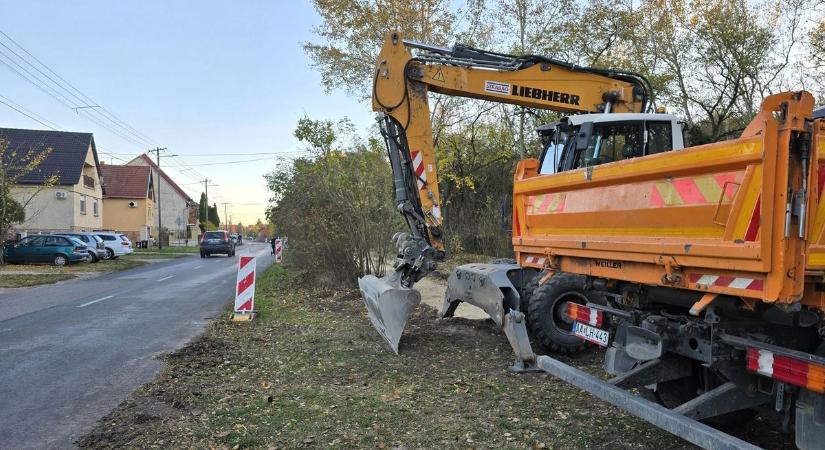 Épül az új kerékpárút, a település saját forrásból valósítja meg a fejlesztést